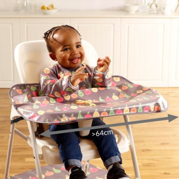 BIBETTA Wipeezee XL Coverall ESSU, Grey Happy Fruit