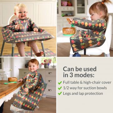 BIBETTA Wipeezee XL Coverall ESSU, Grey Happy Fruit
