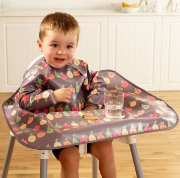 BIBETTA Wipeezee XL Coverall ESSU, Grey Happy Fruit