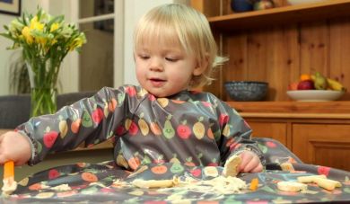 BIBETTA Wipeezee XL Coverall ESSU, Grey Happy Fruit