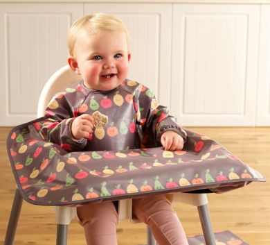 BIBETTA Wipeezee XL Coverall ESSU, Grey Happy Fruit